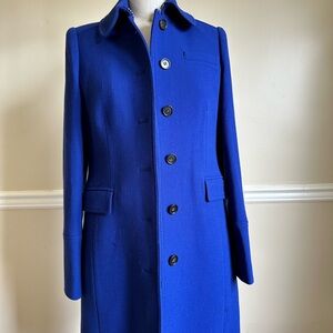 J. Crew Royal Blue Trench Coat